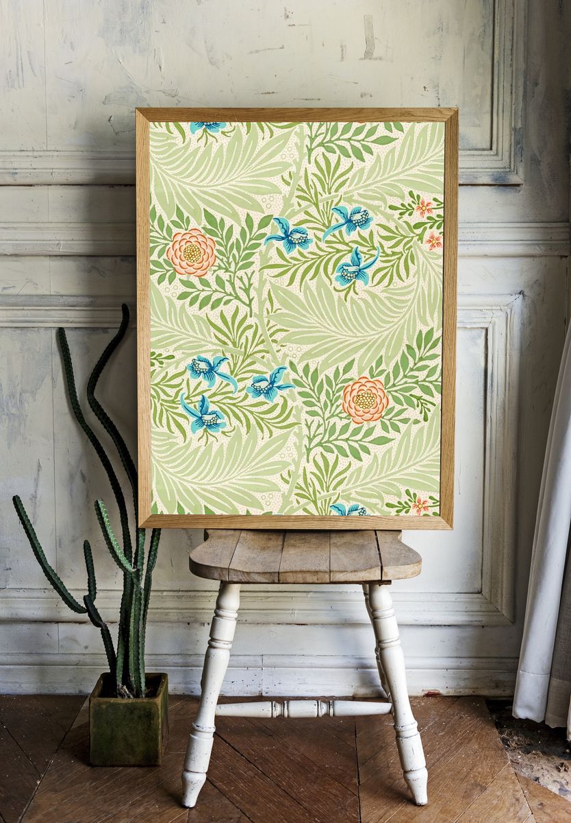 Tropical Floral Pattern Print room preview