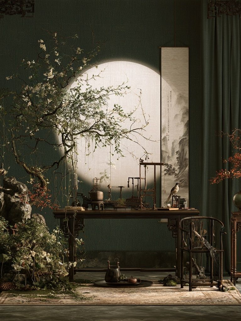 Zen Botanical Interior Print. poster detail