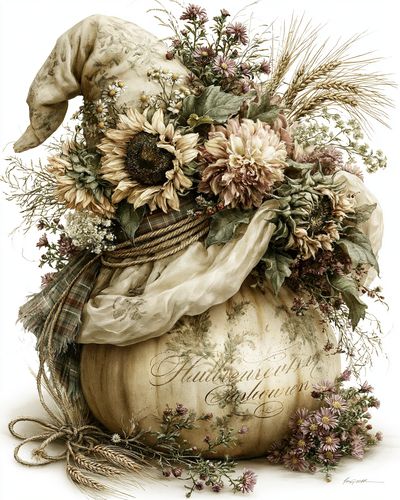 Autumn Harvest Still Life Print. poster
