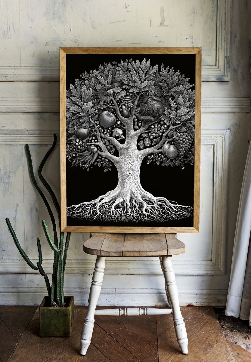 Fruit Tree Botanical Print. — room view 1