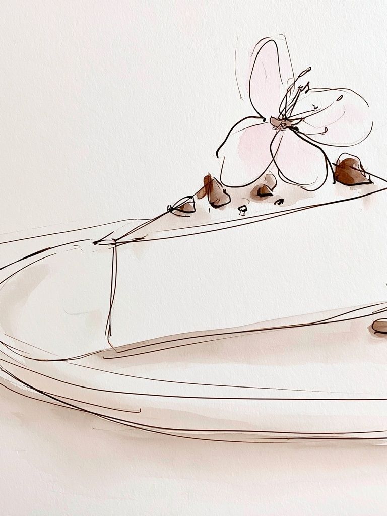 Minimal Orchid Line Art Poster. poster — botanical art