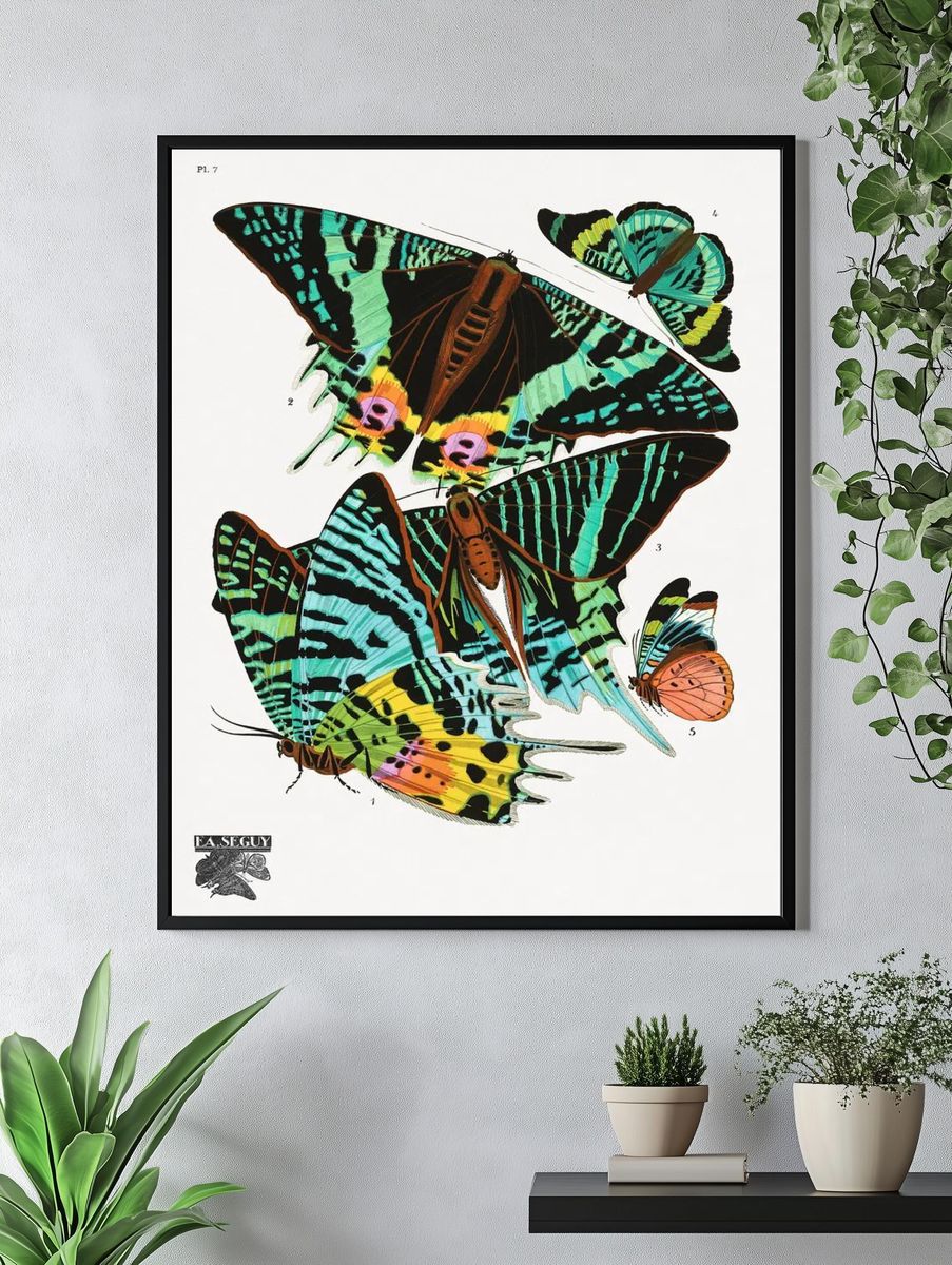 Climbing Vine Botanical Print. — room view 4