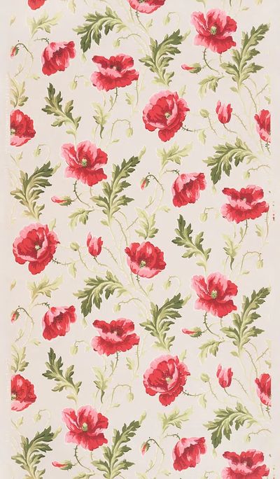 Pink flower pattern (1905–1915) vintage. poster print
