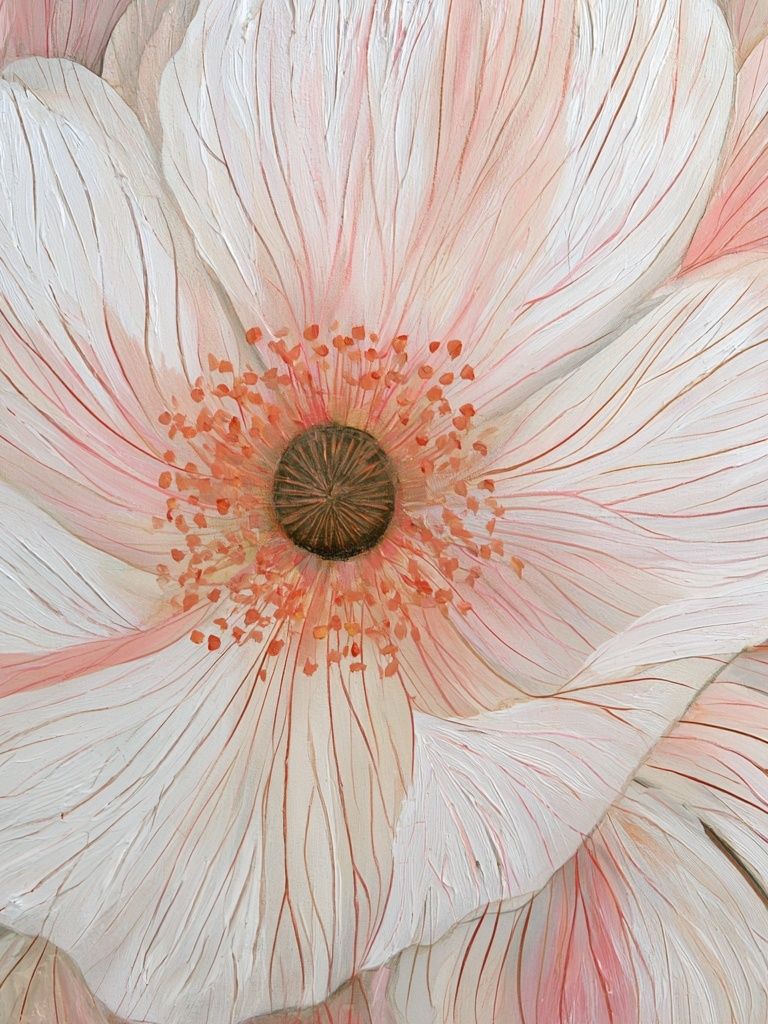 Blush Peony Bloom Print. poster — botanical art