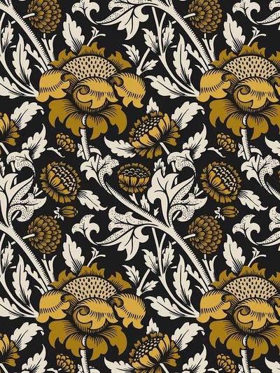 Vintage floral ornament seamless pattern. poster print
