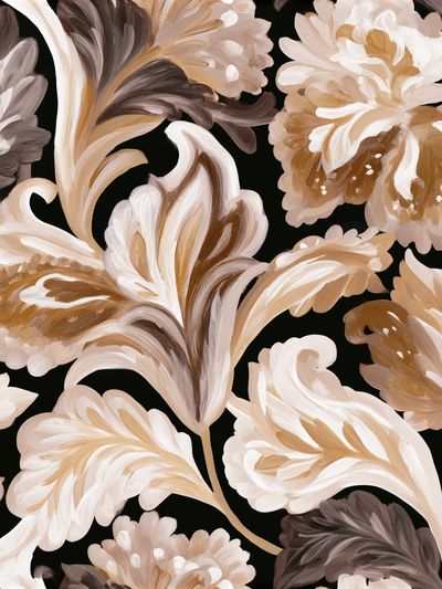 Botanical Floral Pattern Print. poster print