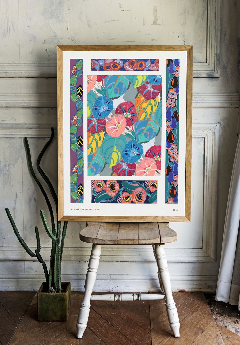 Vintage floral motifs, variations 15 room preview