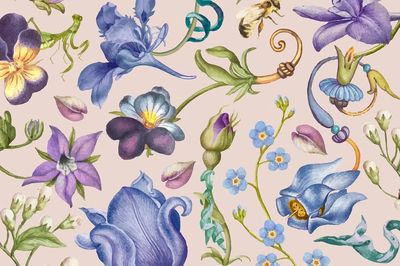 Botanical Watercolor Floral Poster. poster