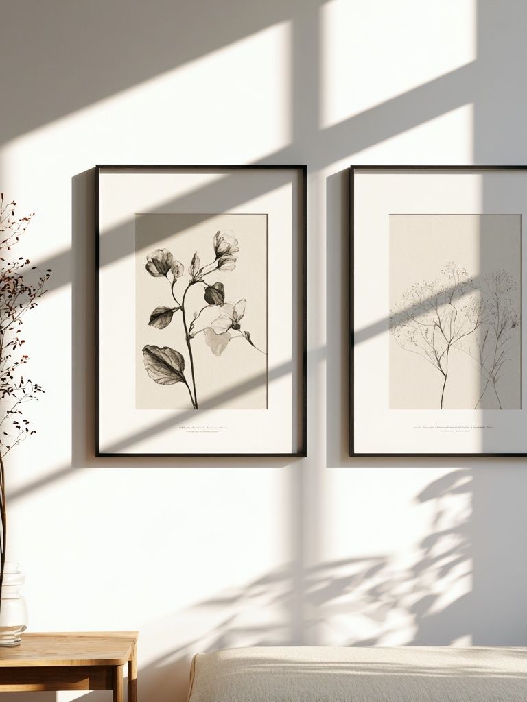 Botanical Line Art Poster. poster detail
