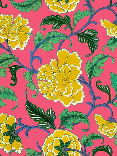 Floral Vine Pattern Print. poster