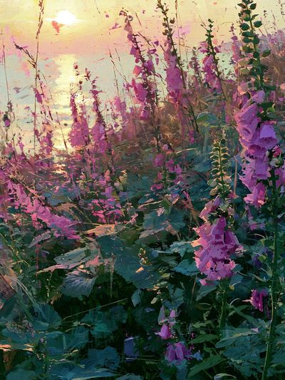 Wild Foxglove Meadow — Fine-Art Print. poster