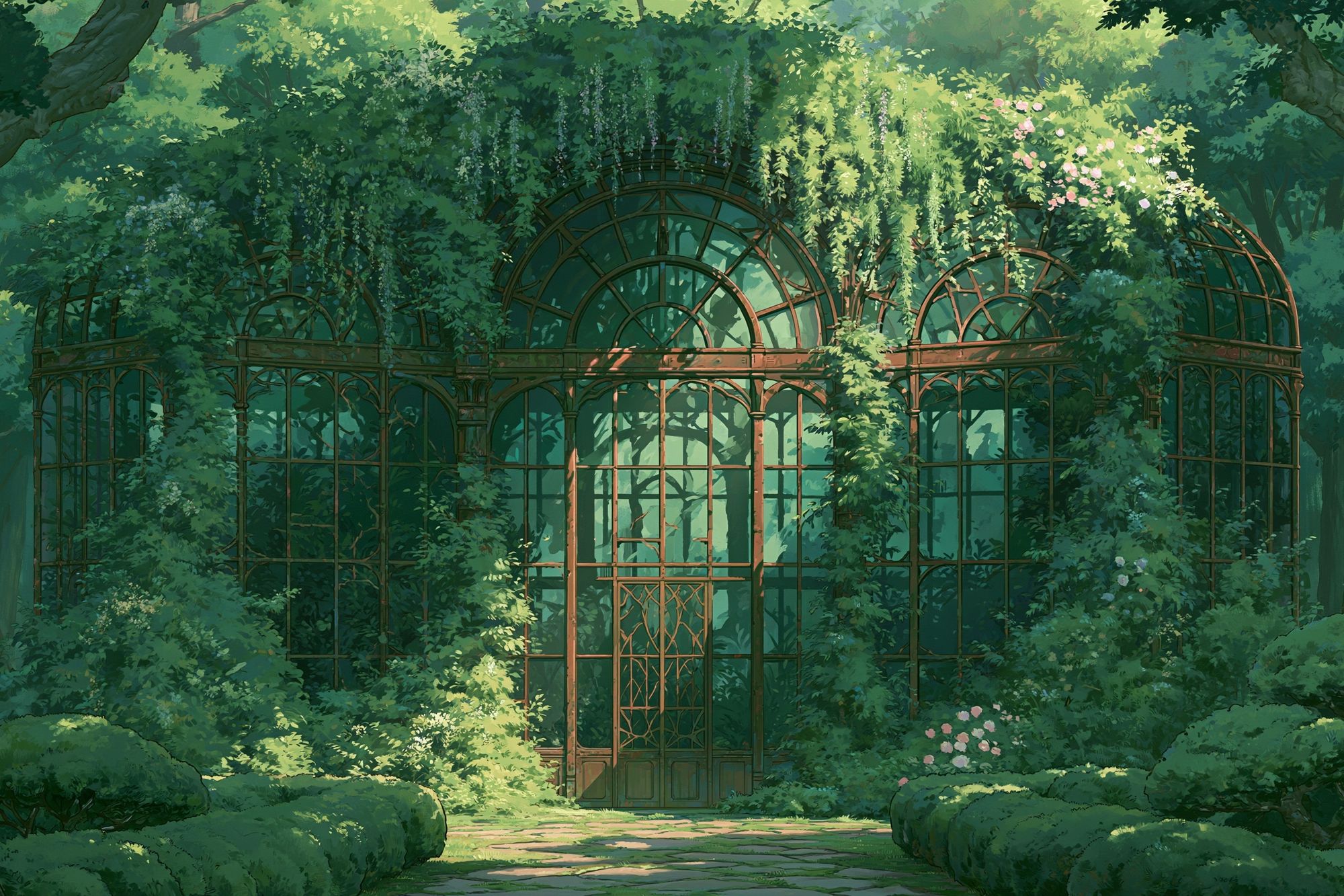 Enchanted Garden Conservatory Print. poster detail
