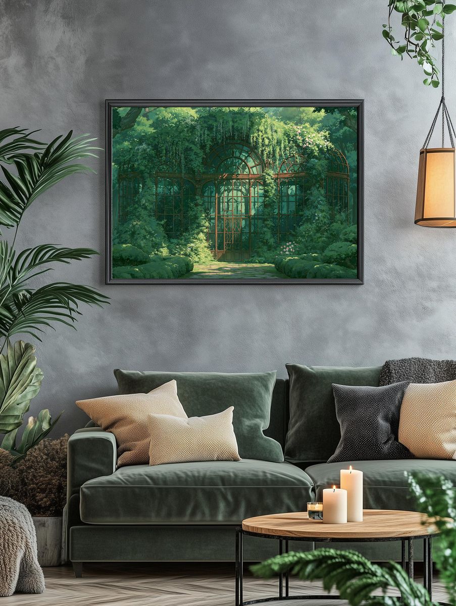 Enchanted Garden Conservatory Print. — room view 4