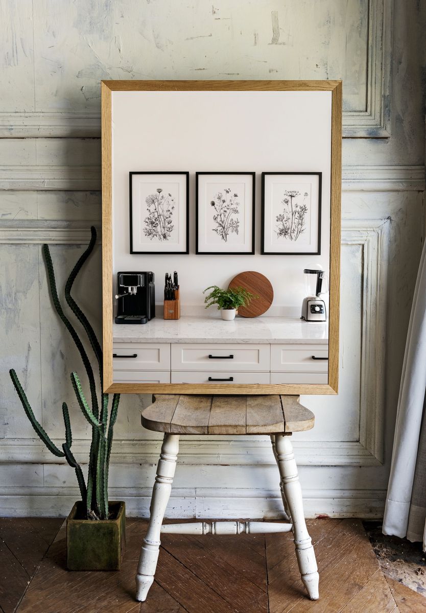 Botanical Line Art Poster. — room view 1
