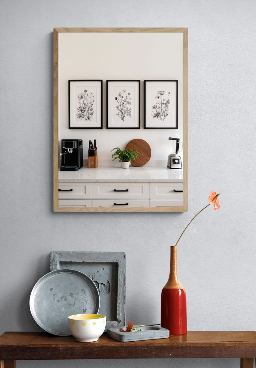 Botanical Line Art Poster. — room view 3
