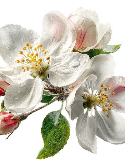 Apple Blossom Botanical Print. poster print
