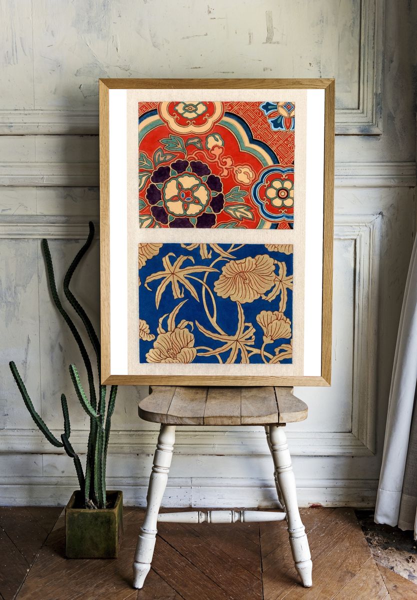 Ito Nishiki Kimono Pattern — Art Print room preview