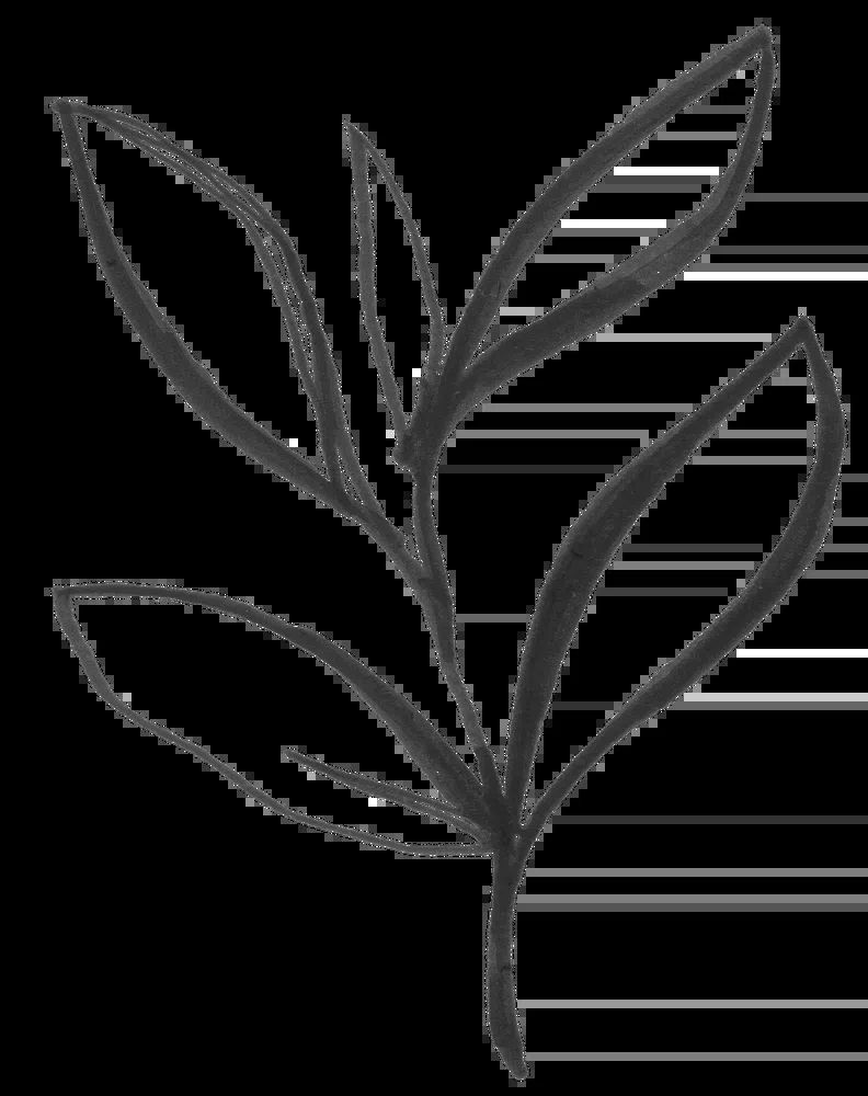 Bamboo Leaves Ink Print. poster detail