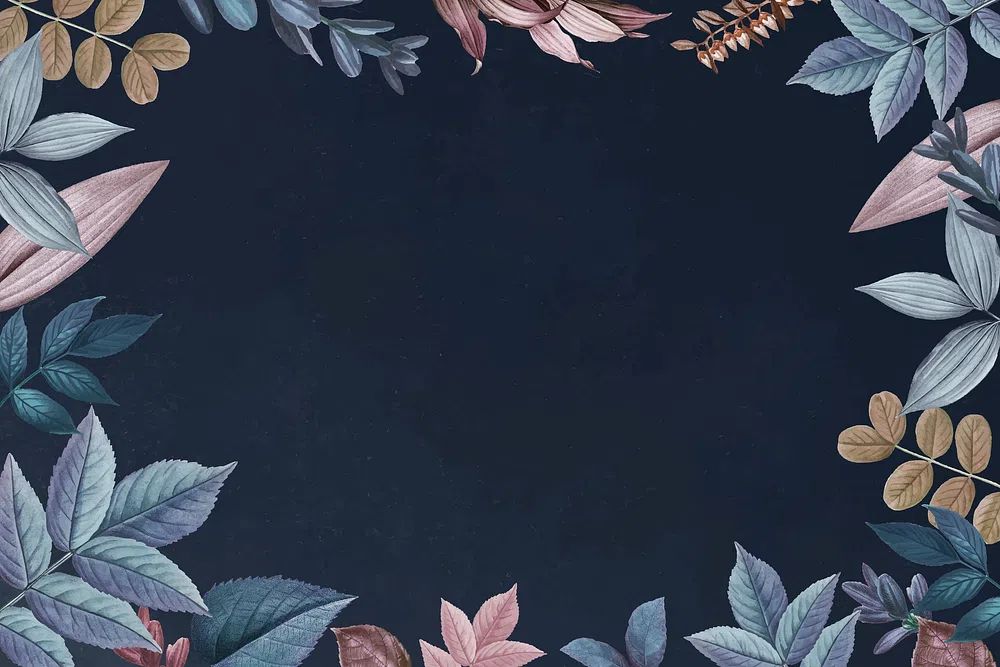 Blank colorful leaf patterned background. poster detail