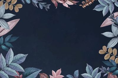 Blank colorful leaf patterned background. poster print