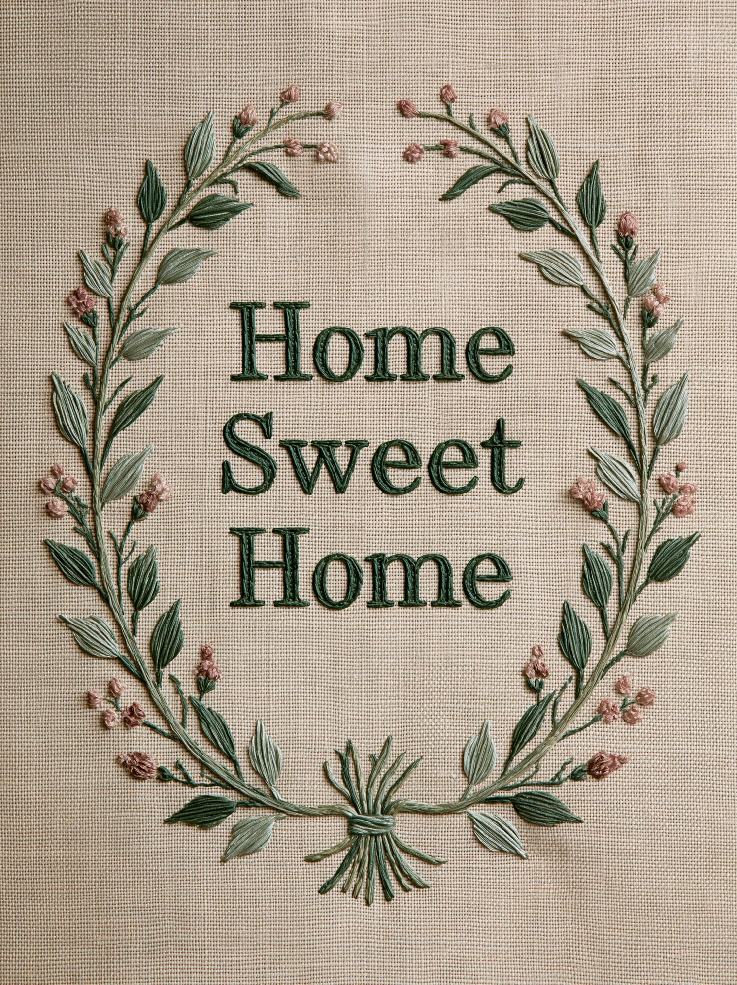 Home Sweet Home Botanical Poster. poster detail