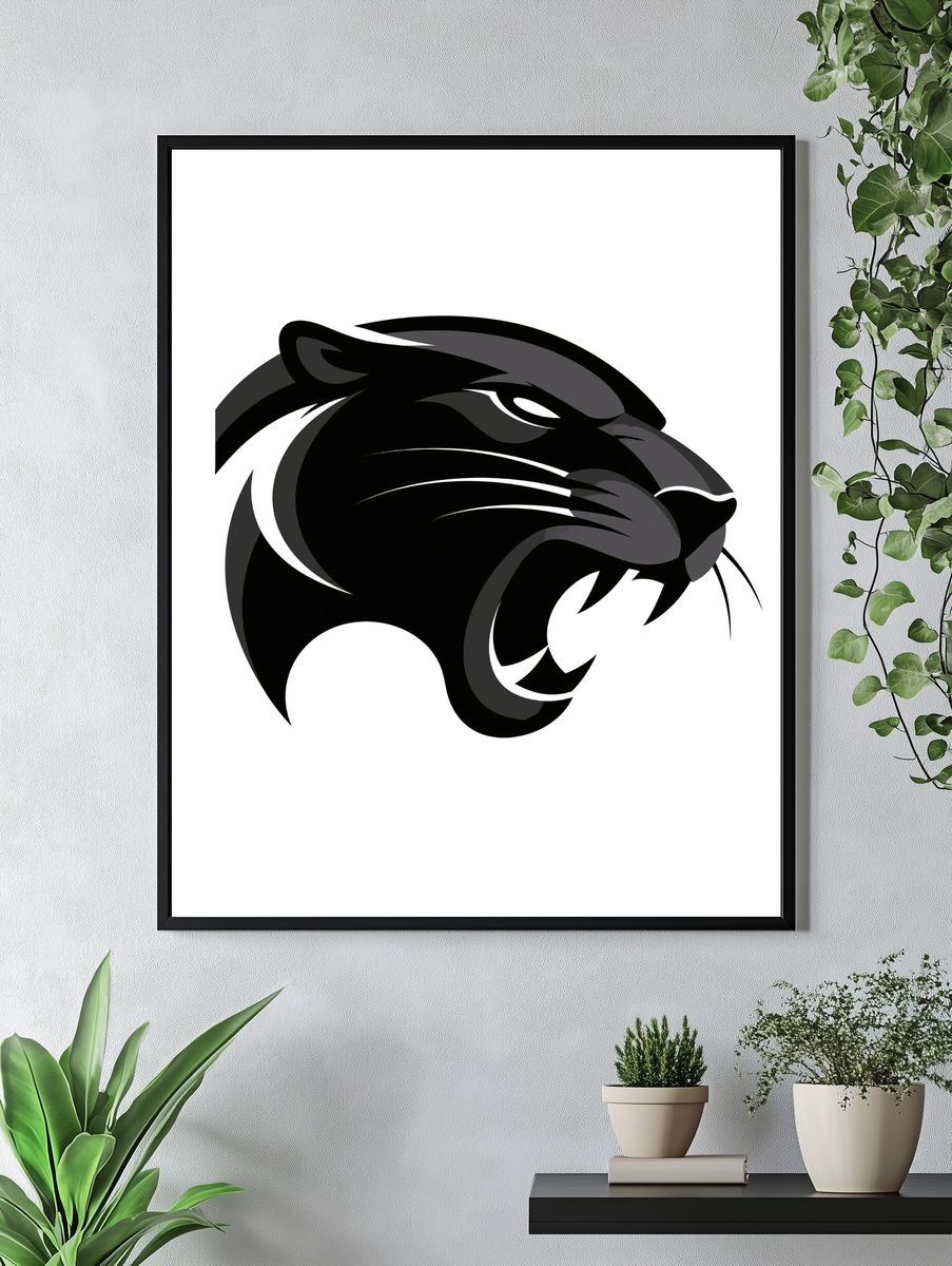 Black Panther Minimalist Print. — room view 4
