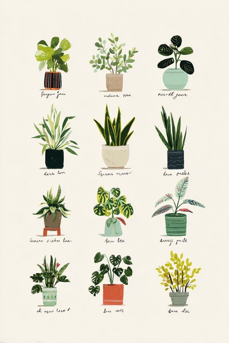 Botanical Plant Collection — Illustration Print. poster detail