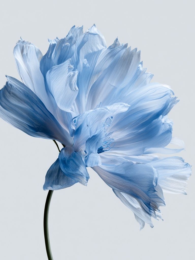 Blue Poppy Bloom Photography Poster. poster — photography art