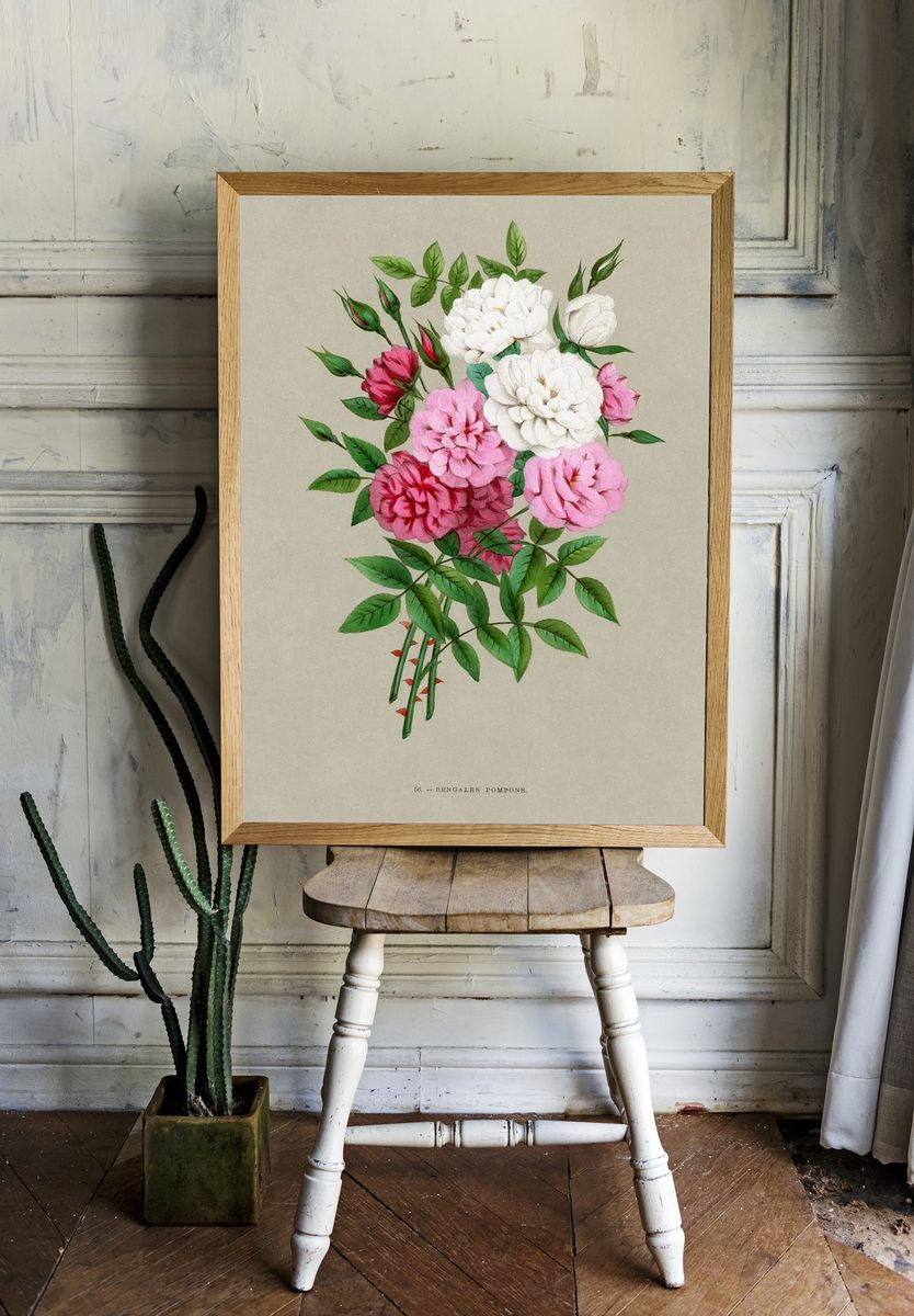 Bengale Pompons — Botanical Print room preview
