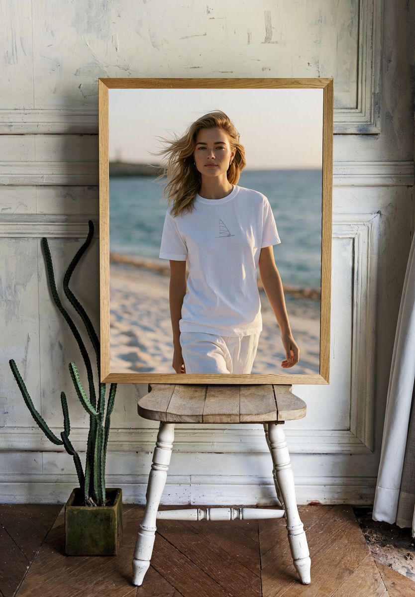 Beach Portrait Photography Poster. — room view 1