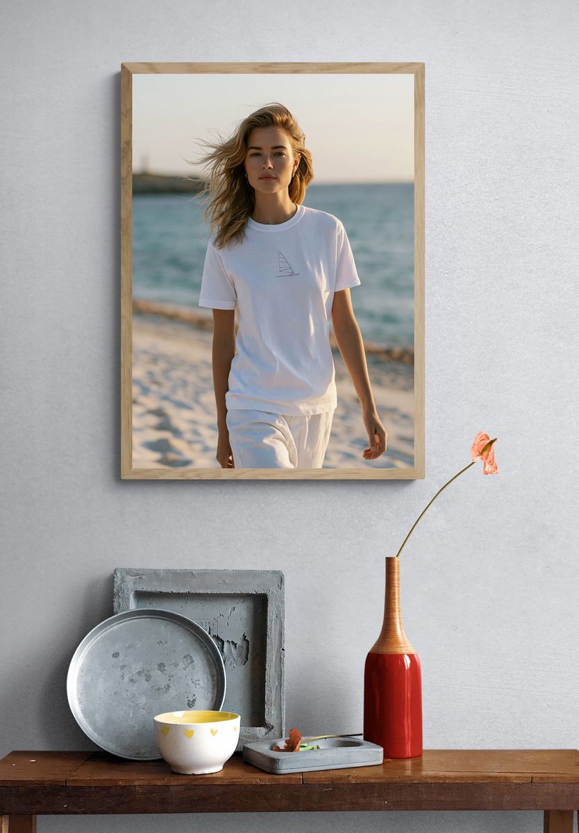 Beach Portrait Photography Poster. — room view 3