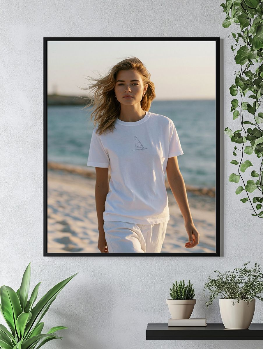 Beach Portrait Photography Poster. — room view 4