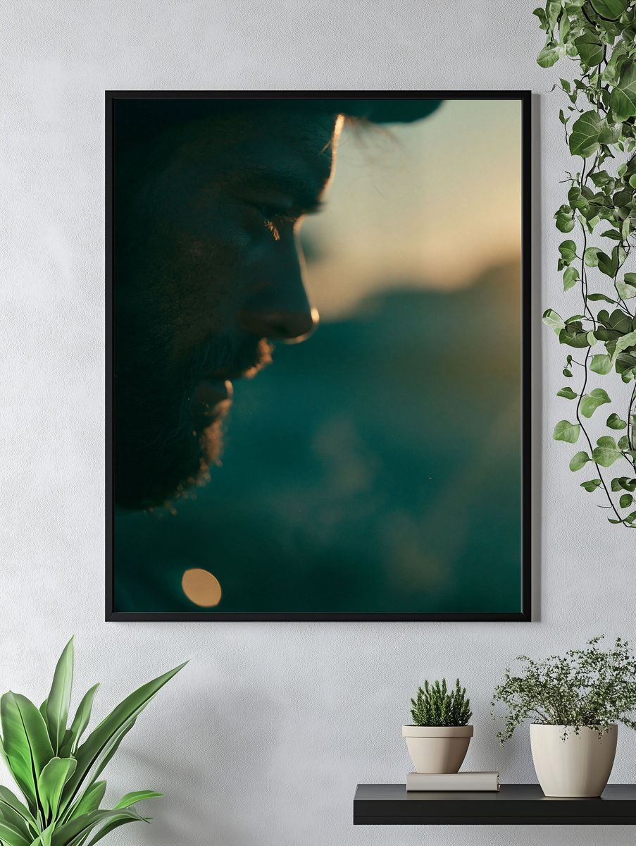 Backlit Profile Portrait Photography Poster. — room view 4