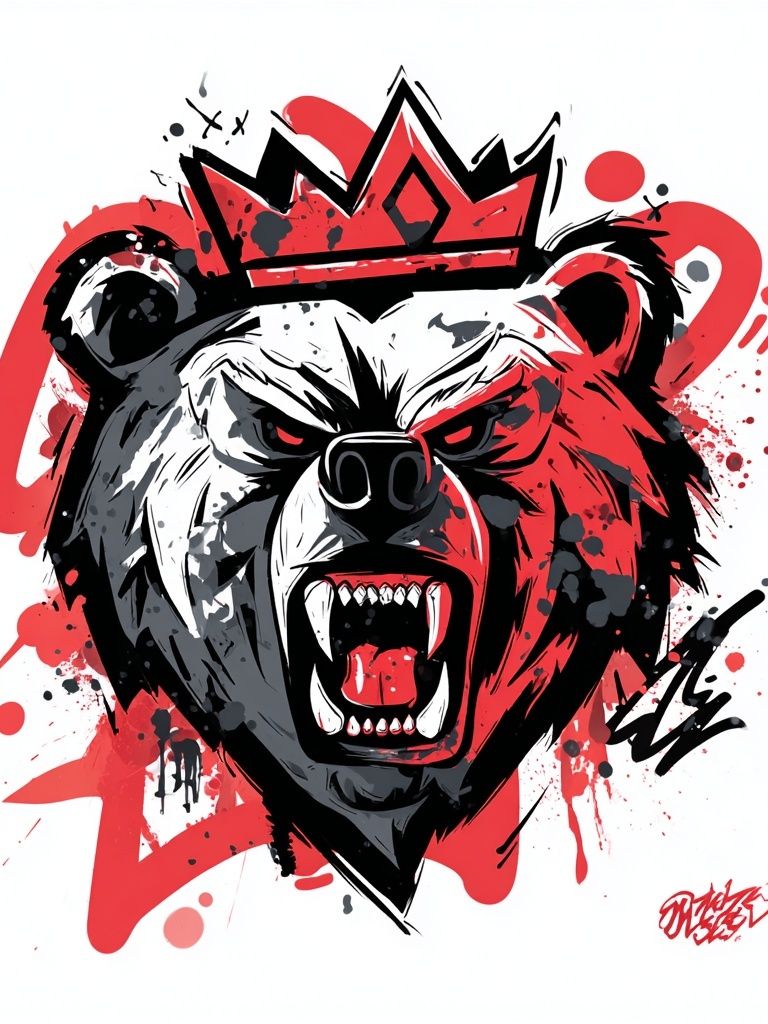 King Bear — Illustration Print. poster detail