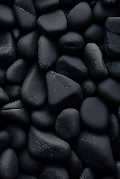 Black Stones — Minimalist Print. poster print