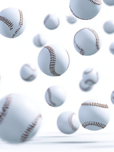 Floating Baseballs — Sports Print