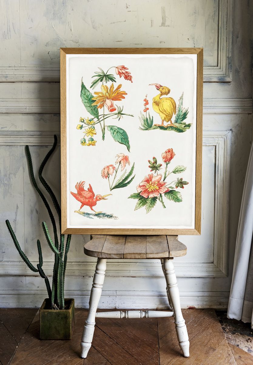 Vintage Botanical Illustration Poster. room preview