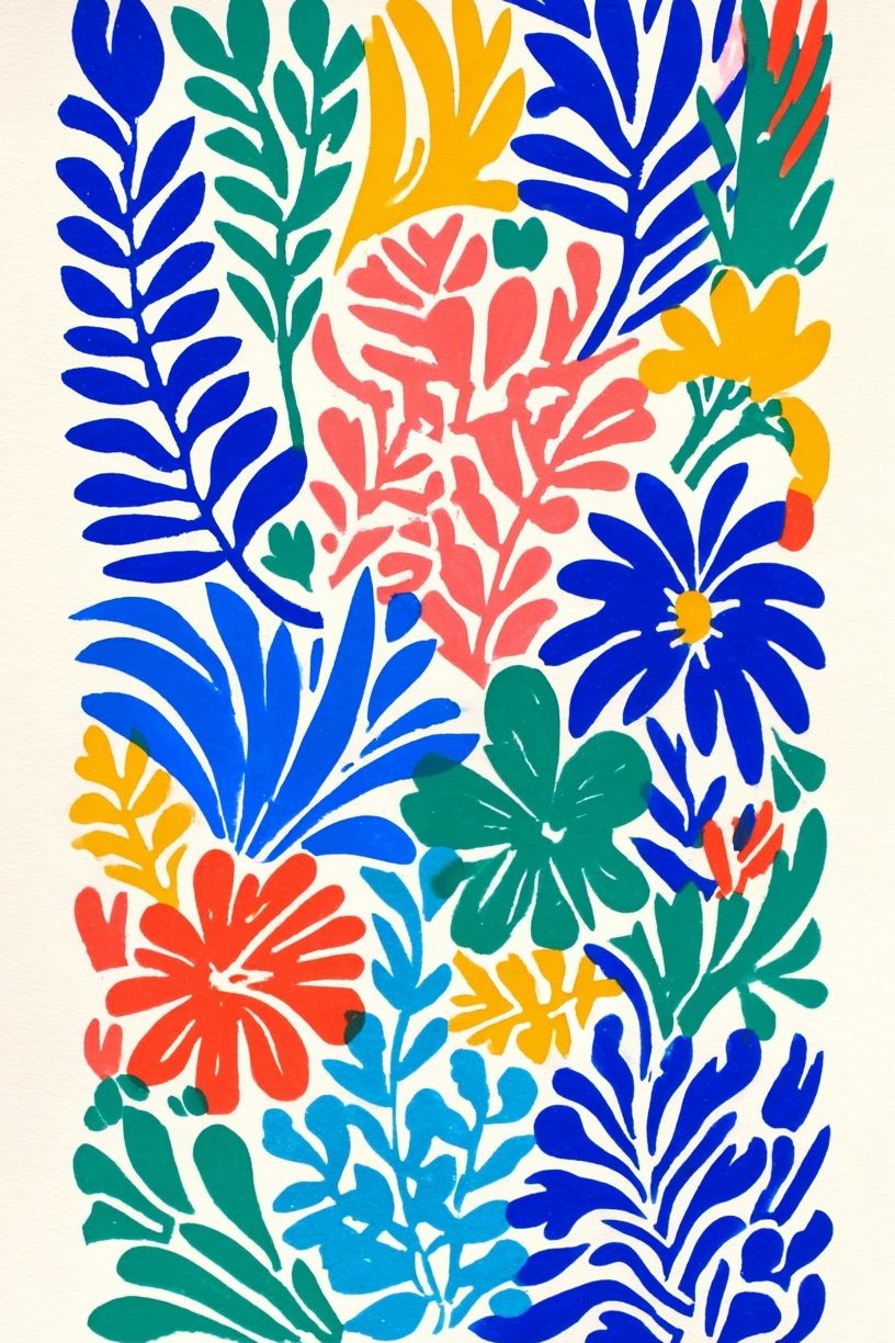 Colorful Botanical Illustration Poster. poster — botanical art