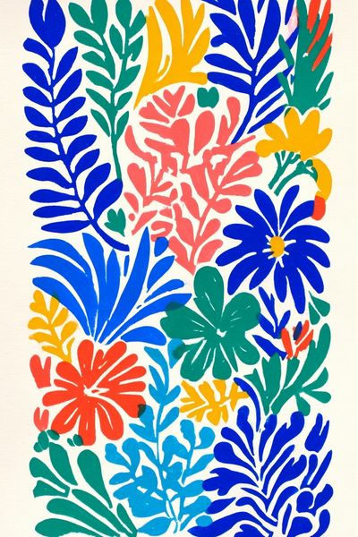 Colorful Botanical Illustration Poster. poster print