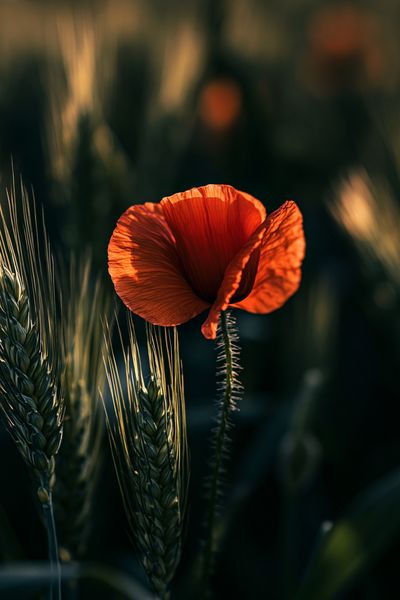 Red Poppy Field Photography Poster. poster print