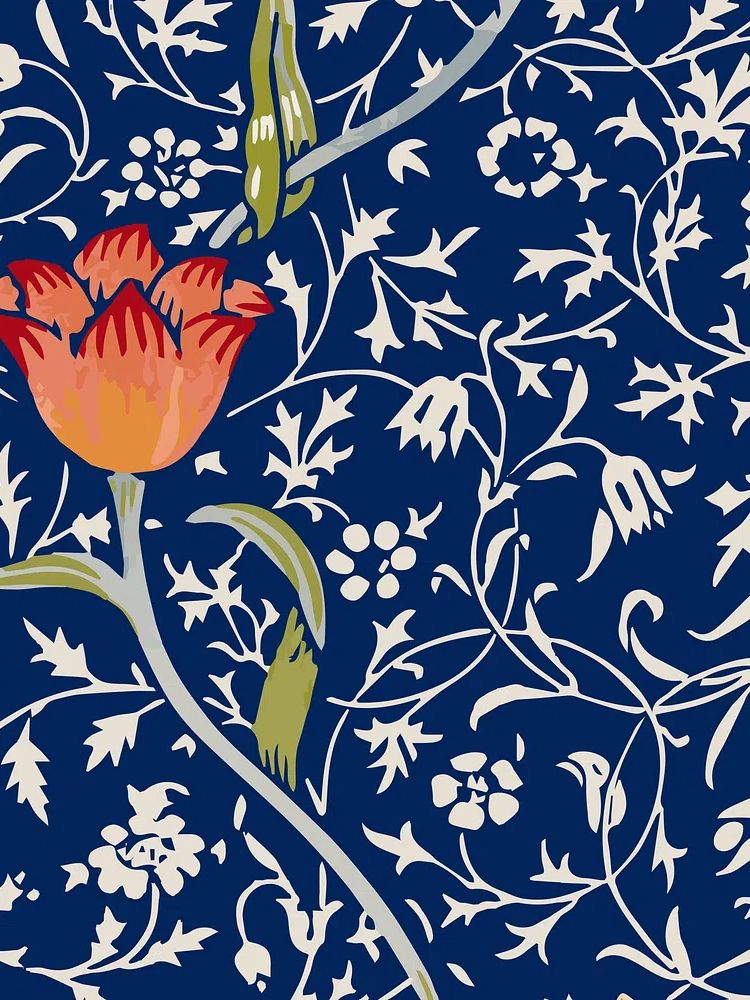 Floral Pattern — Botanical Print. poster — botanical art