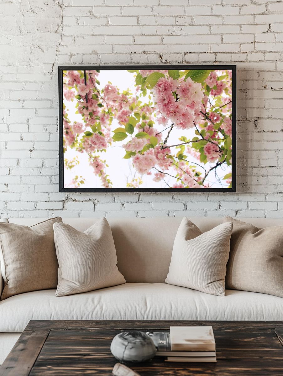 Cherry Blossom Branch — Botanical Print room preview