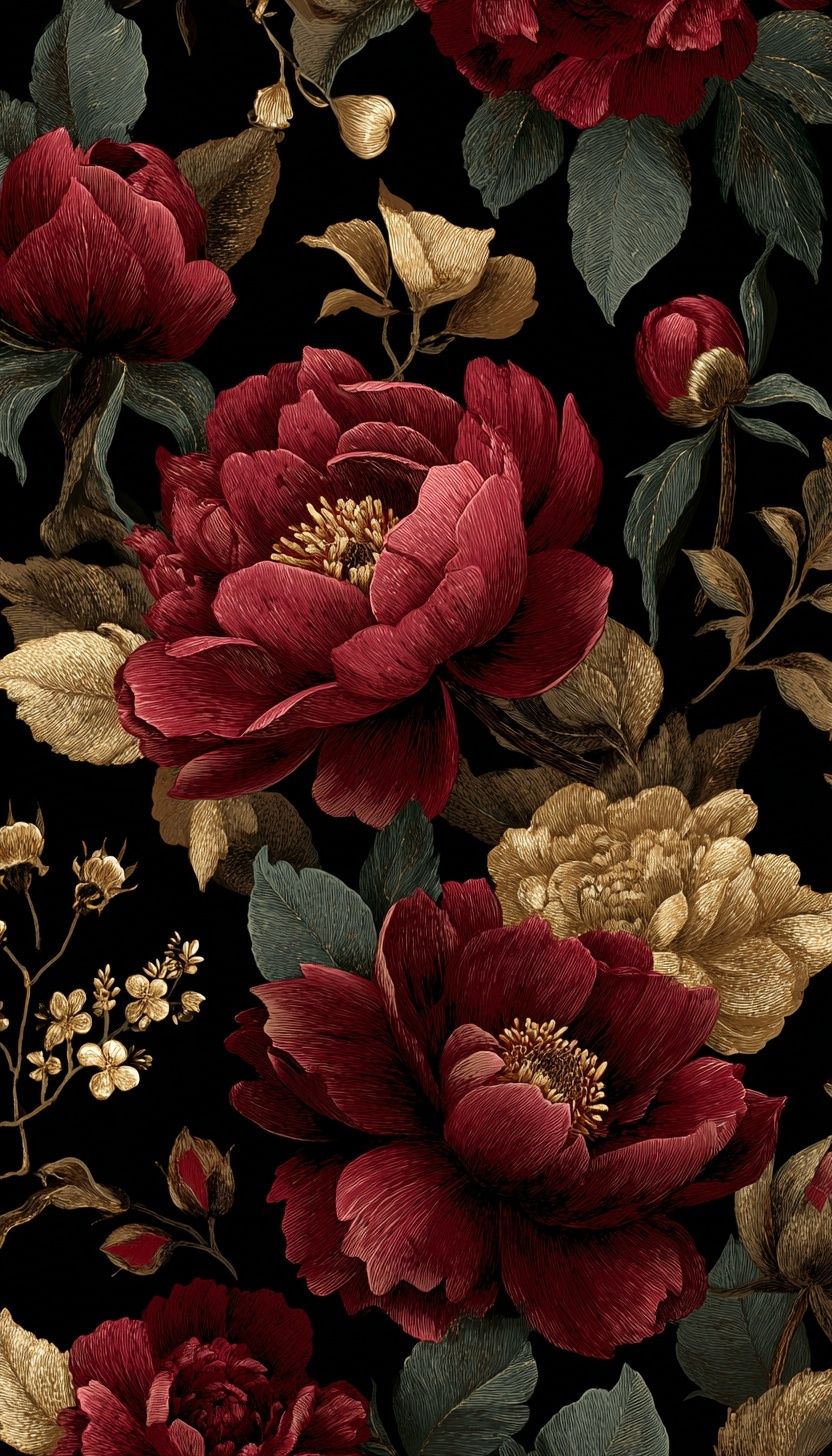 Elegant Floral Design — Botanical Print. poster detail