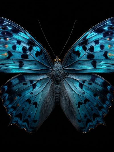Blue Butterfly — Nature Print