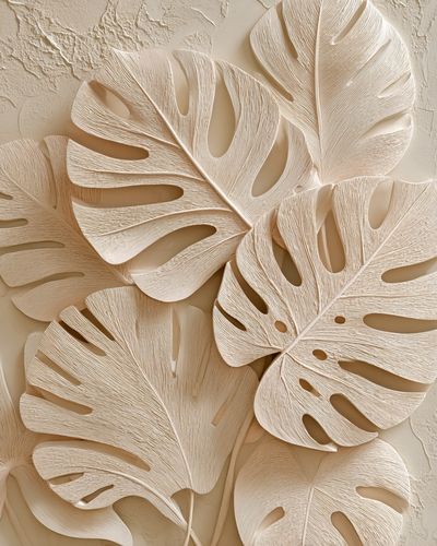 Monstera Leaves — Botanical Print. poster print
