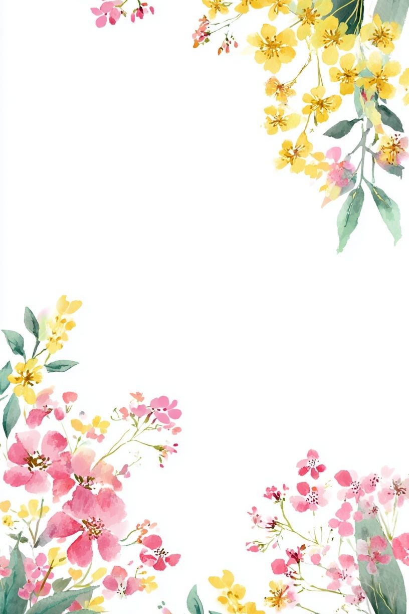 Floral Watercolor Botanical Poster. poster — botanical art