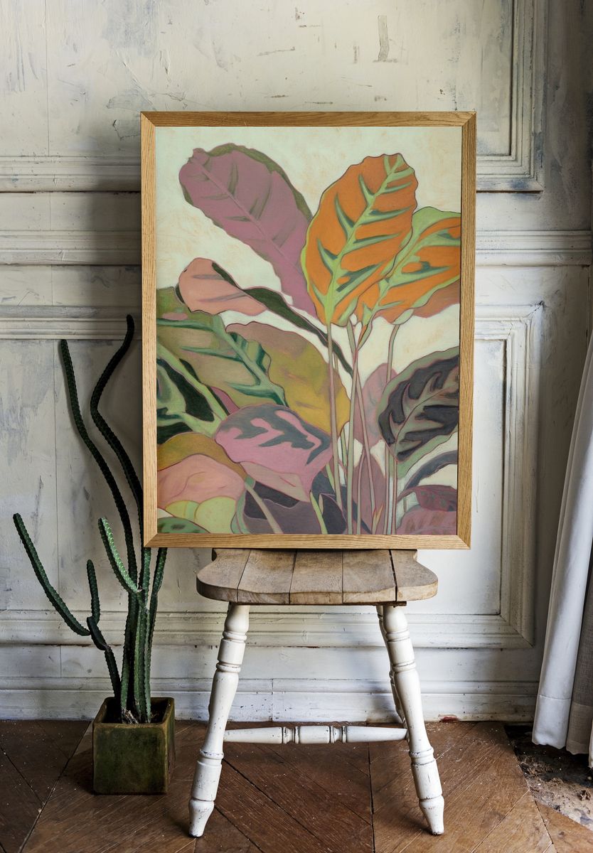 Colorful Leaves — Botanical Print room preview