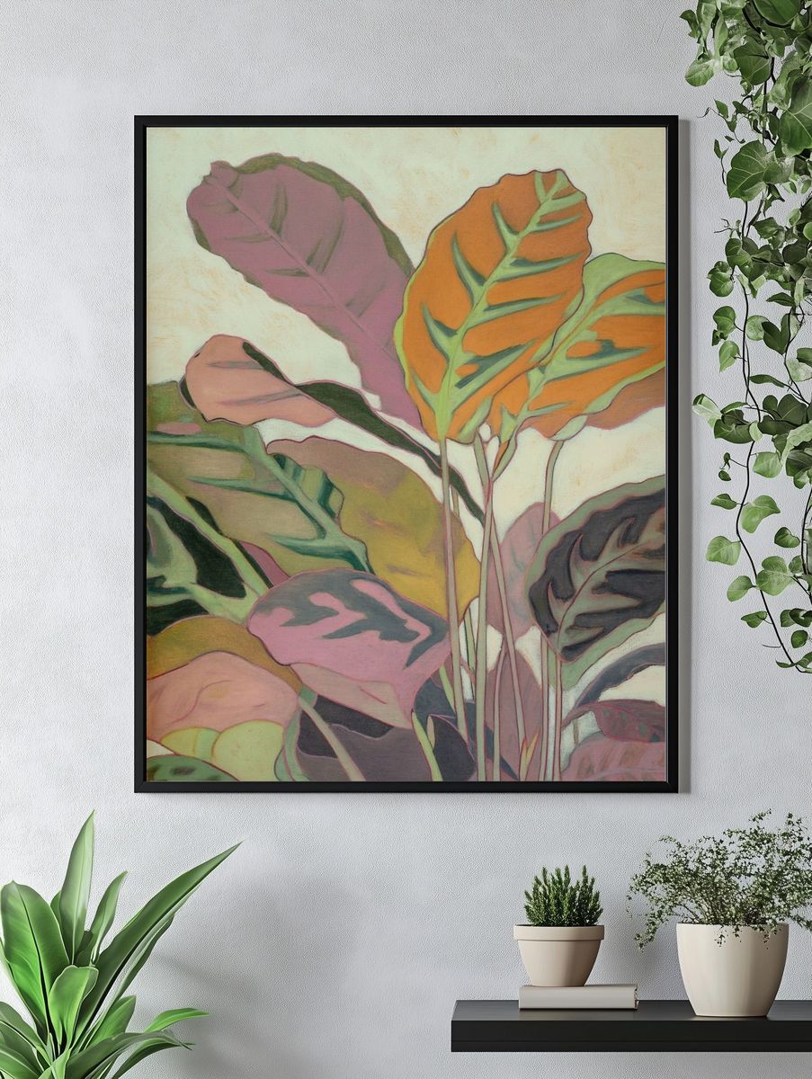 Colorful Leaves — Botanical Print. — room view 4