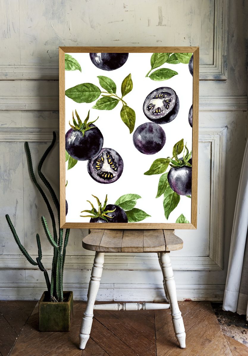 Black Tomato Botanical Print room preview