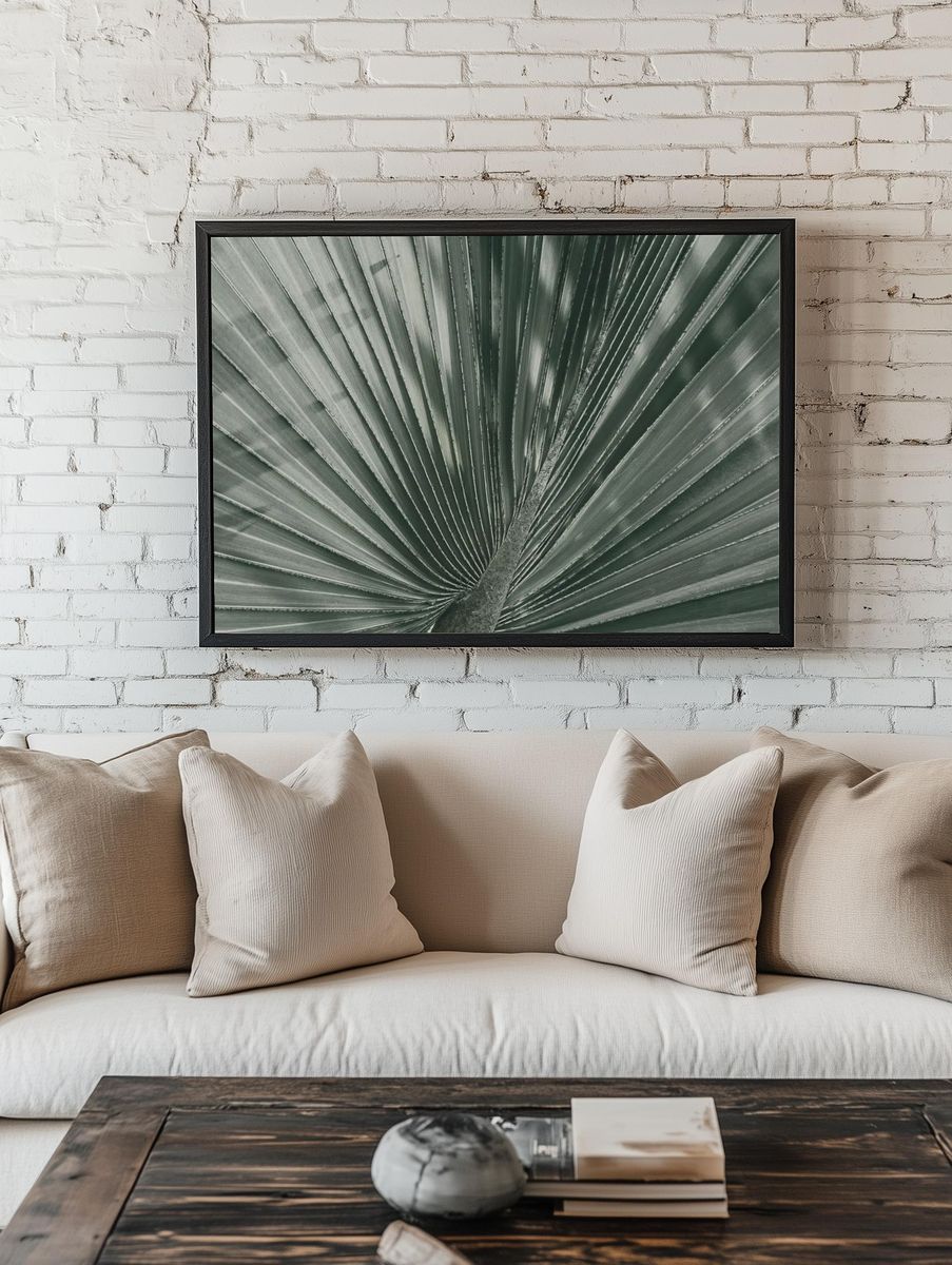 Tropical Leaf Texture — Botanical Print room preview